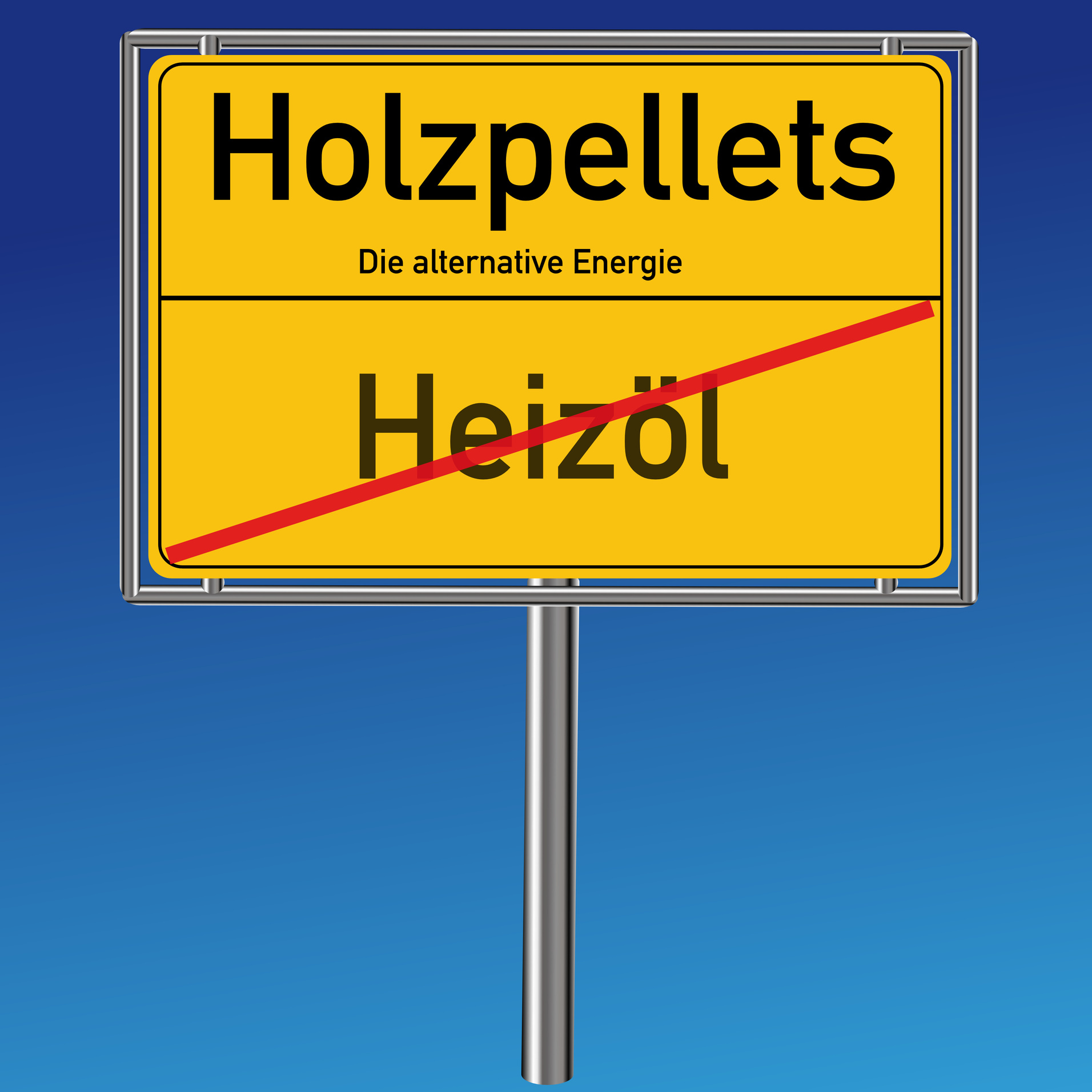 Stop Heizöl - nimm Holzpellets